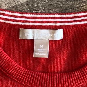 Sweaters | J Crew Red Sweater Maritime Nautical Style Size M | Poshmark